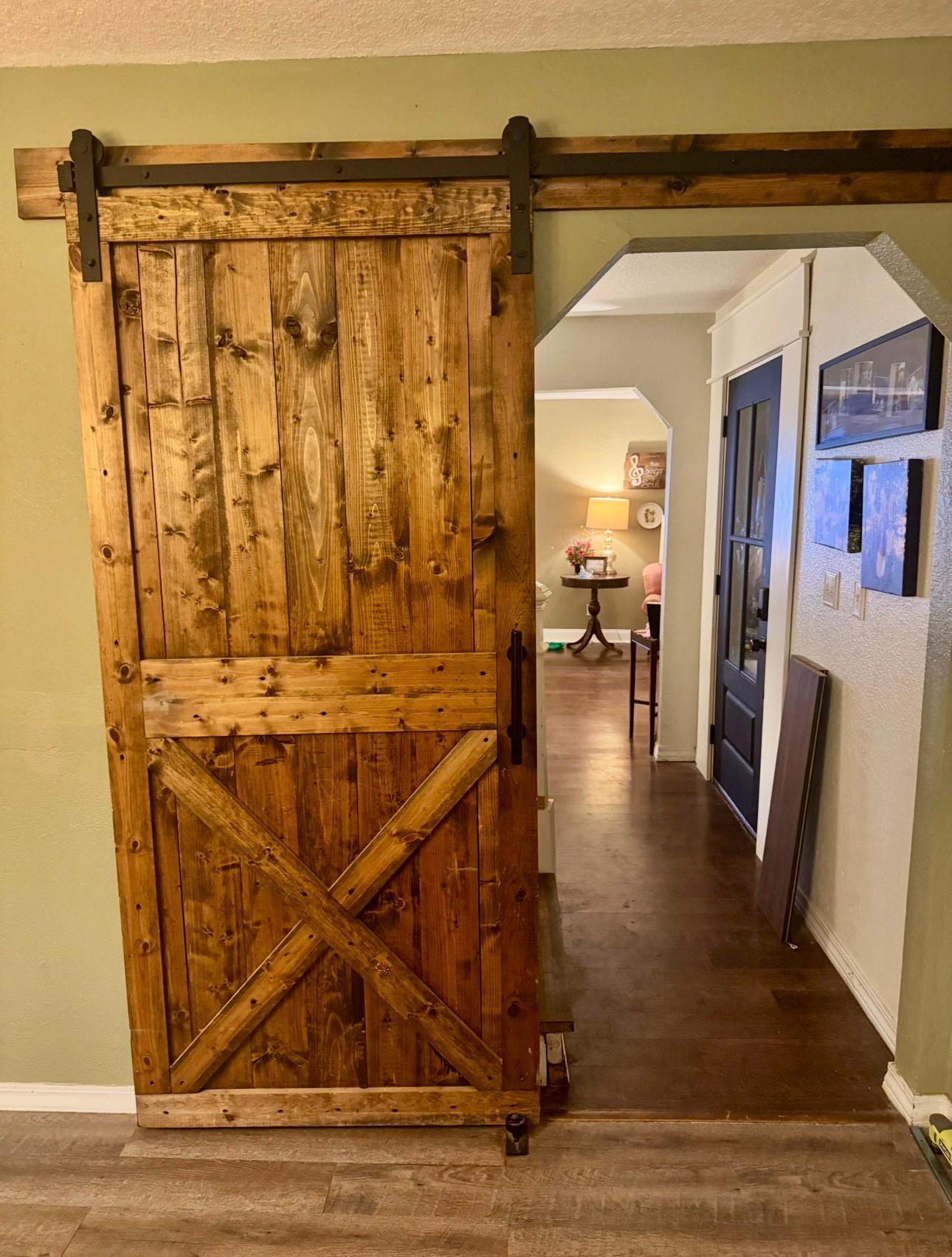 Rustic X Brace Farmhouse Style Barn Door