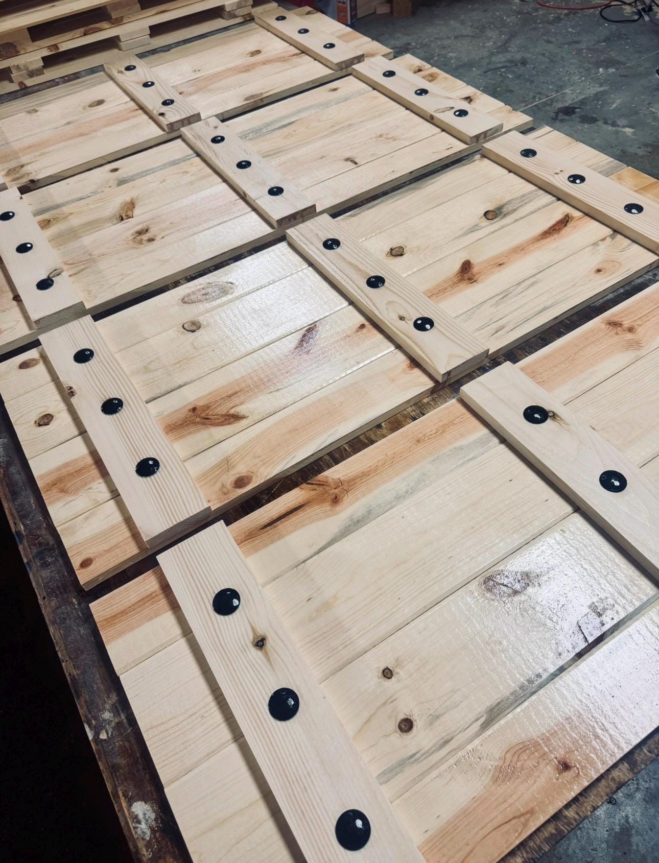 Handcrafted Solid Wood Board and Batten Shutters, Rustic Farmhouse Exterior Window (Set of 2)
