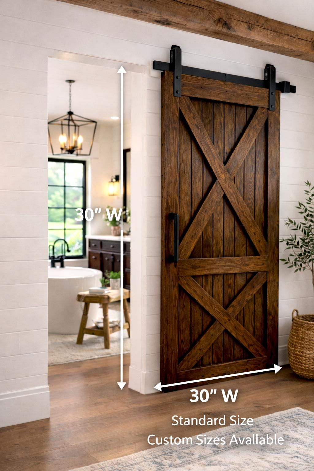 Signature X Barn Door (Hardware Included)