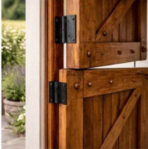 Solid Wood Pegged Diagonal Dutch Door