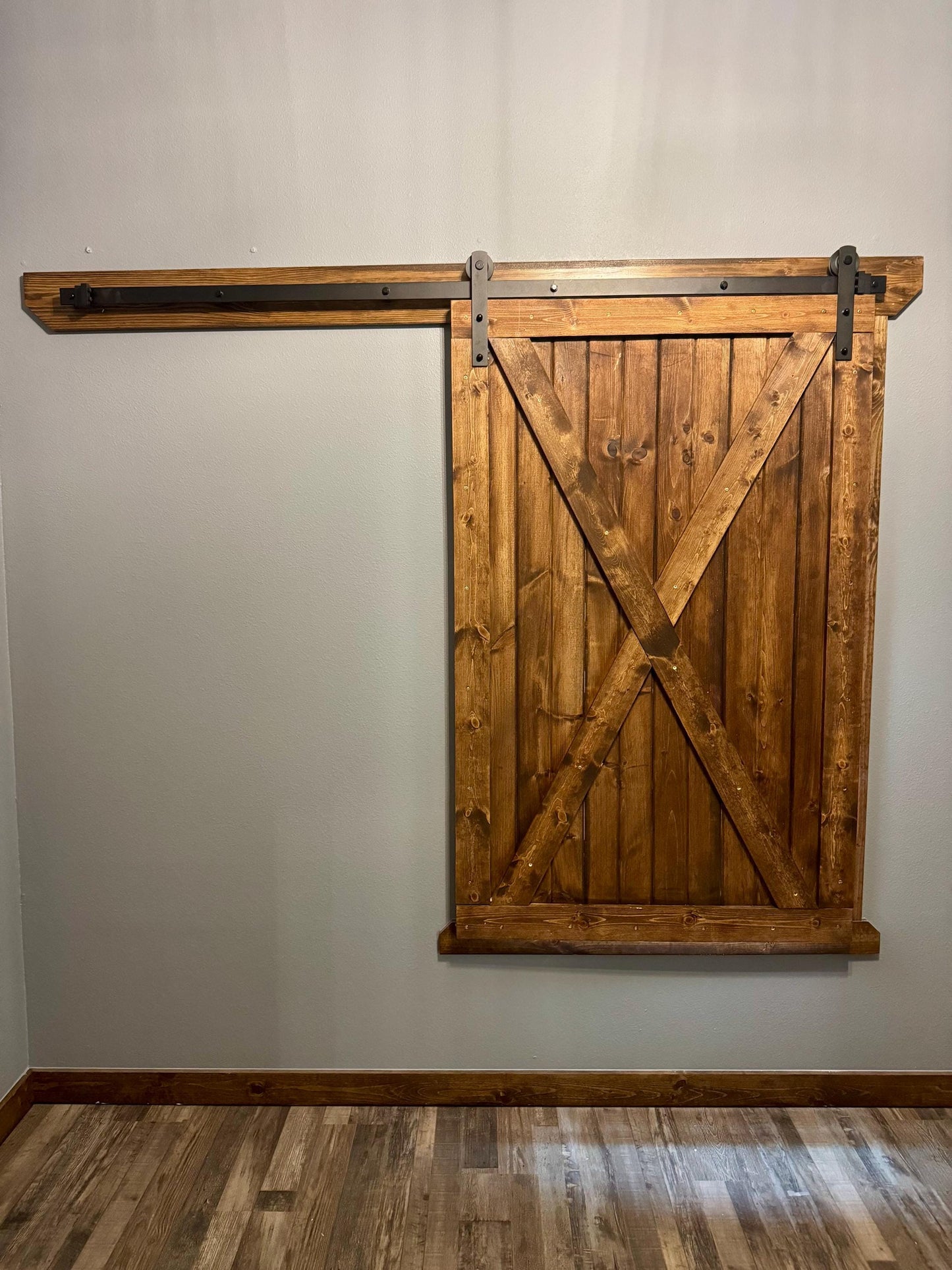 Solid Wood Barn Style Sliding Shutters, Rustic Farmhouse Window Cover