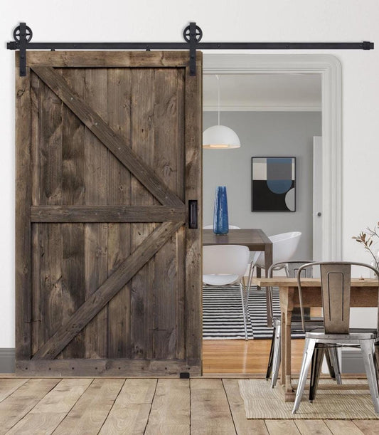 Diagonal Brace Interior Sliding Barn Door