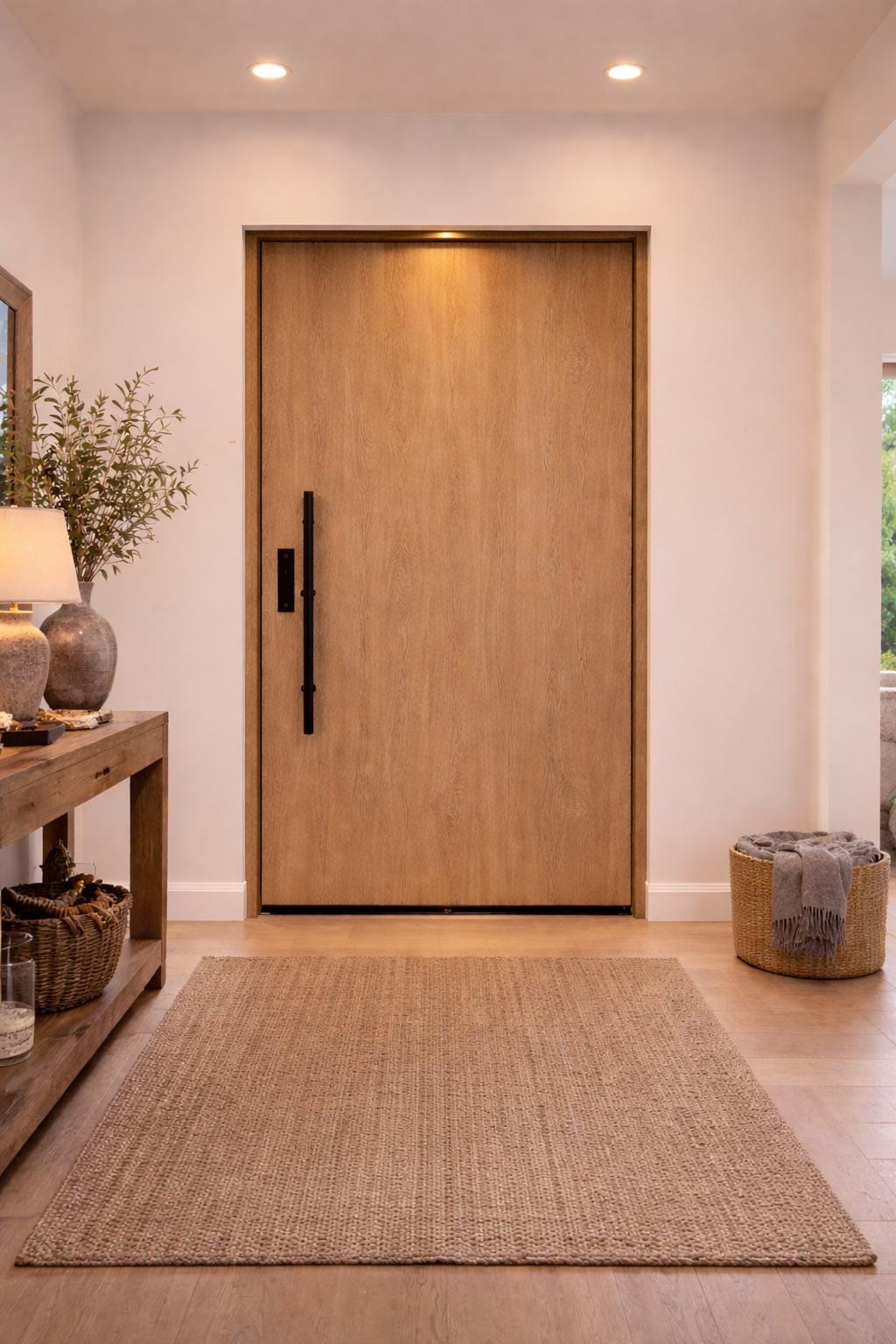 White Oak Modern Entry Door