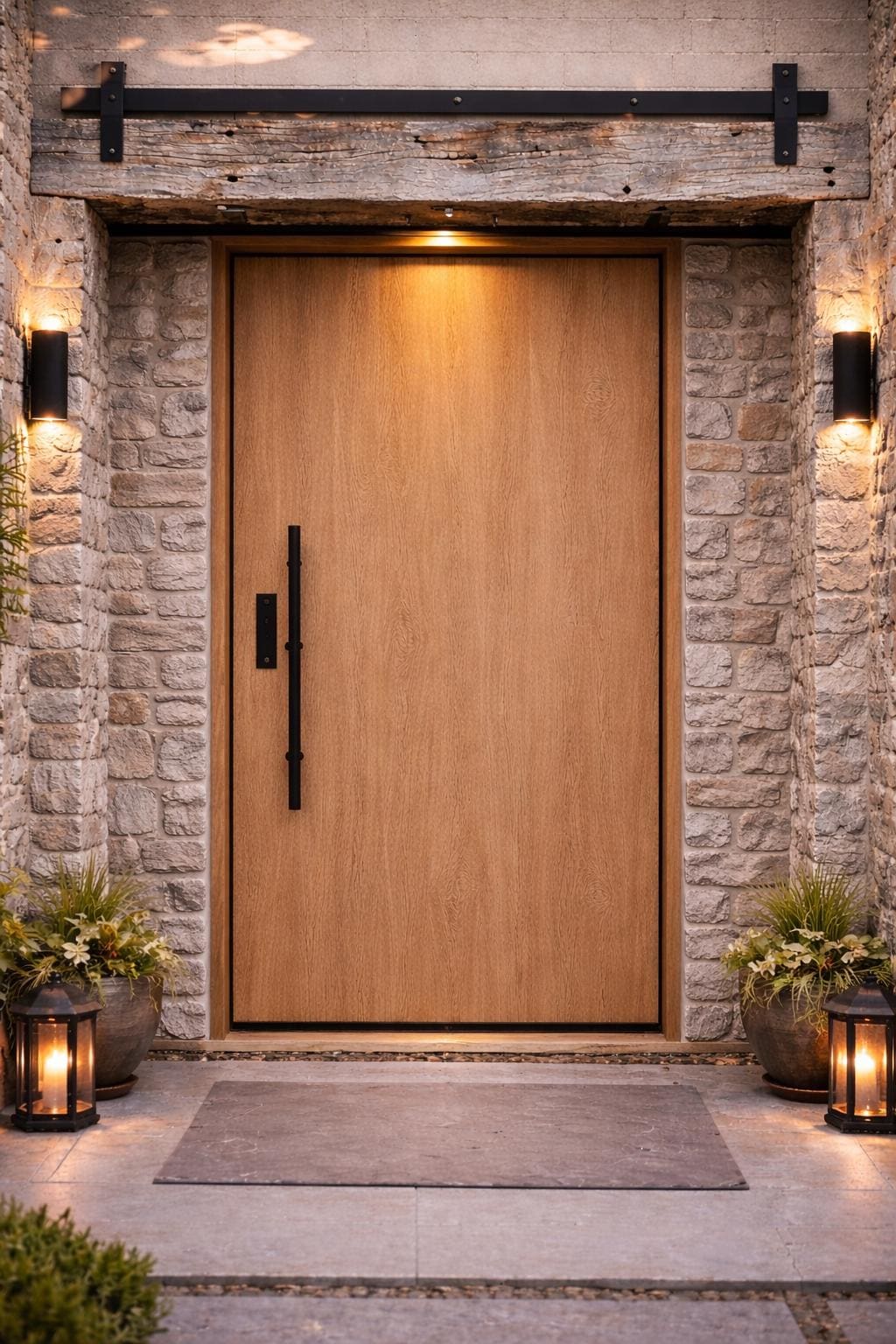 White Oak Modern Entry Door
