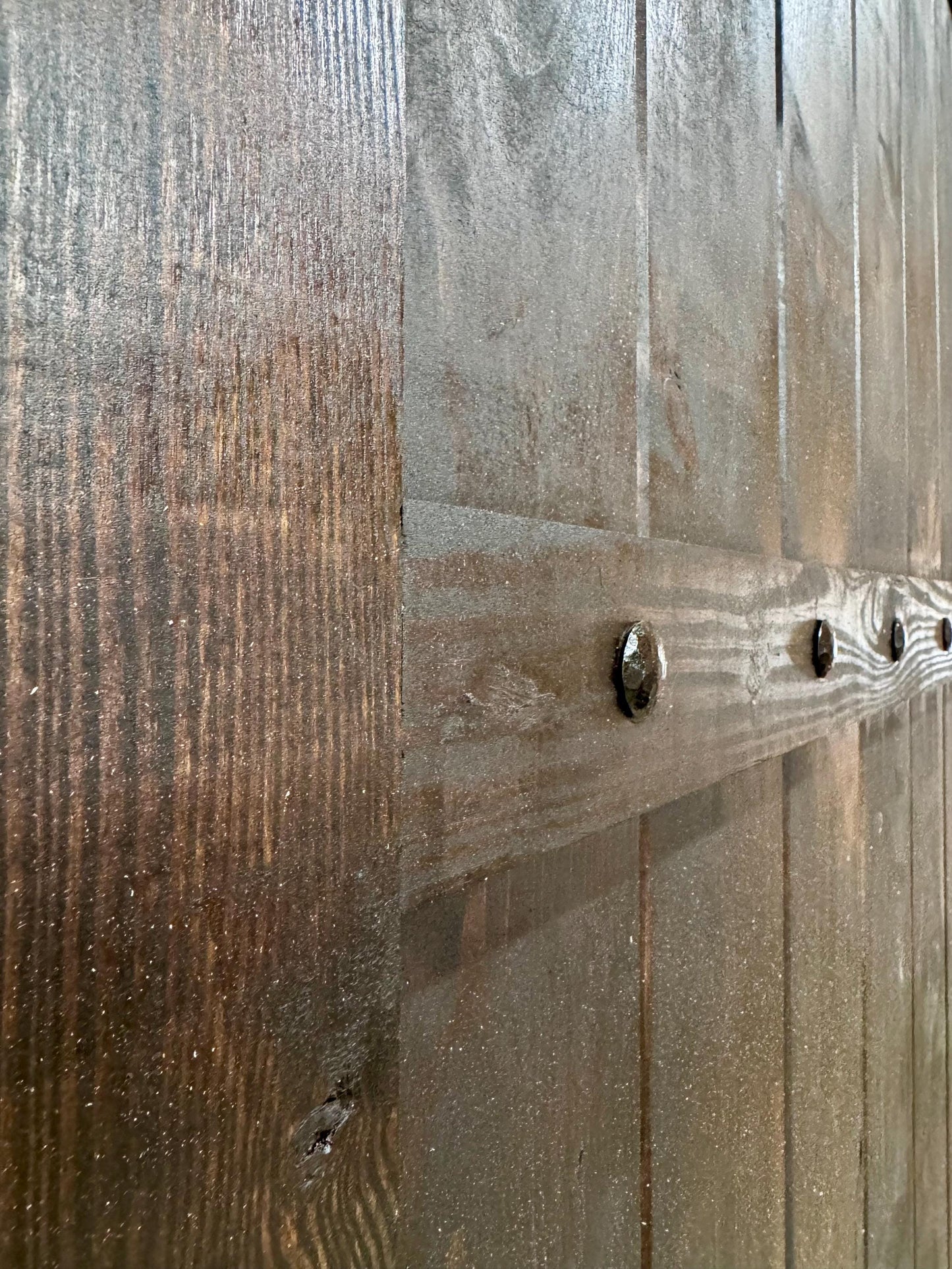 Solid Wood Plank Barn Door, Rustic Farmhouse Sliding Door, Custom Built