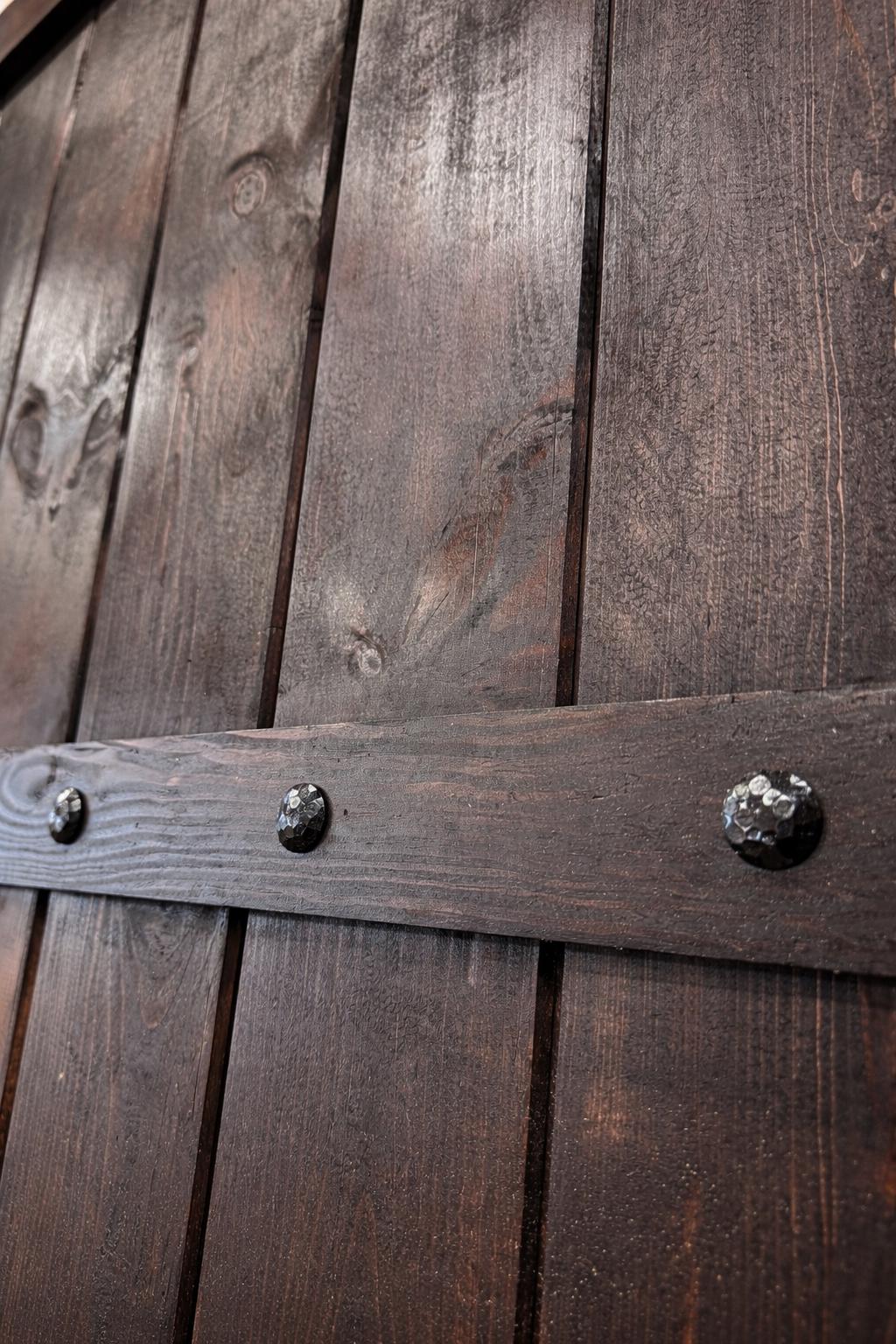 Solid Wood Plank Barn Door, Rustic Farmhouse Sliding Door, Custom Built
