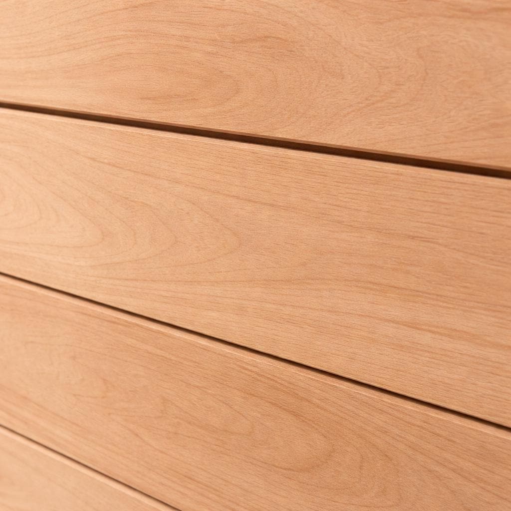 Modern Horizontal Slat Barn Door | Solid White Oak Sliding Interior Door