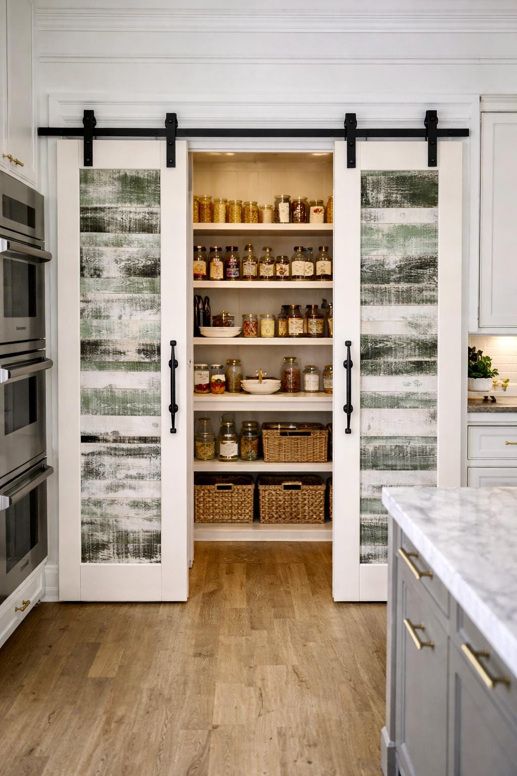 Solid Wood Double Barn Doors | Custom Farmhouse Sliding Interior Doors